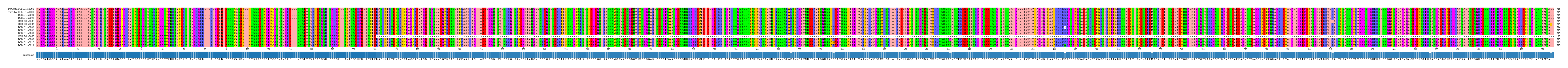 Multiple Alignments (by translate haplotype frequency)