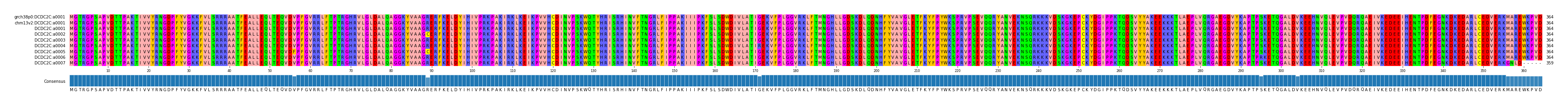 Multiple Alignments (by translate haplotype frequency)