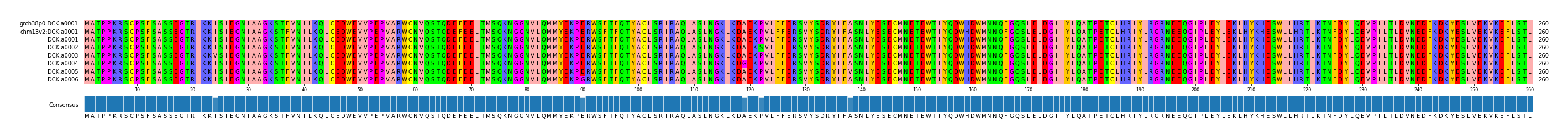 Multiple Alignments (by translate haplotype frequency)