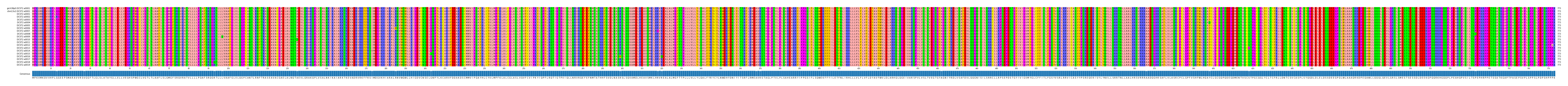 Multiple Alignments (by translate haplotype frequency)