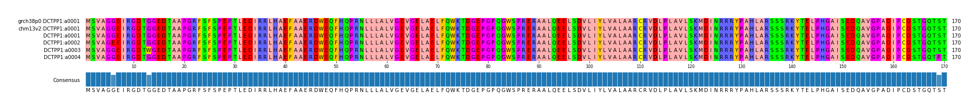 Multiple Alignments (by translate haplotype frequency)