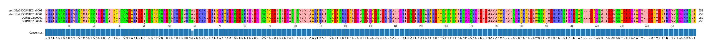 Multiple Alignments (by translate haplotype similarity)