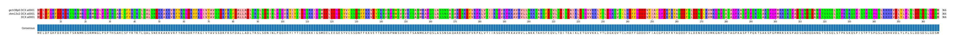 Multiple Alignments (by translate haplotype frequency)