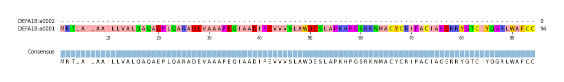 Multiple Alignments (by translate haplotype similarity)