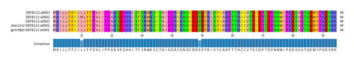 Multiple Alignments (by translate haplotype similarity)