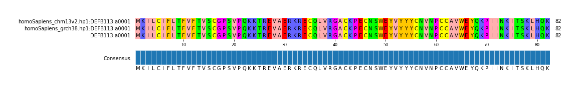 Multiple Alignments (by translate haplotype similarity)