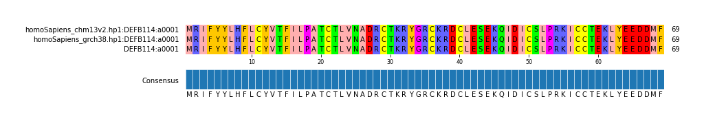Multiple Alignments (by translate haplotype similarity)