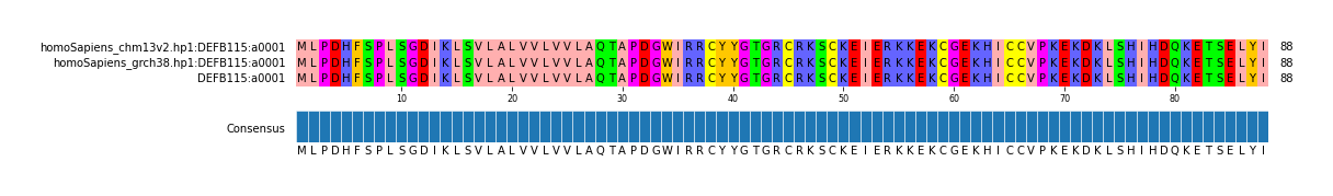 Multiple Alignments (by translate haplotype similarity)