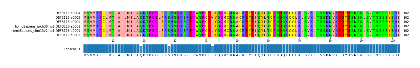 Multiple Alignments (by translate haplotype similarity)