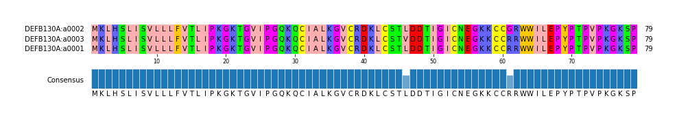 Multiple Alignments (by translate haplotype similarity)