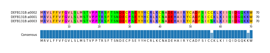 Multiple Alignments (by translate haplotype similarity)