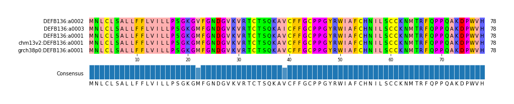 Multiple Alignments (by translate haplotype similarity)