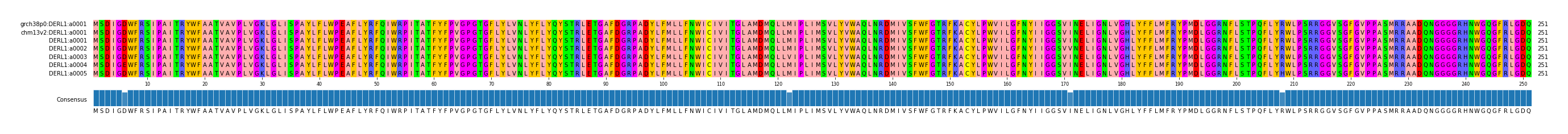 Multiple Alignments (by translate haplotype frequency)