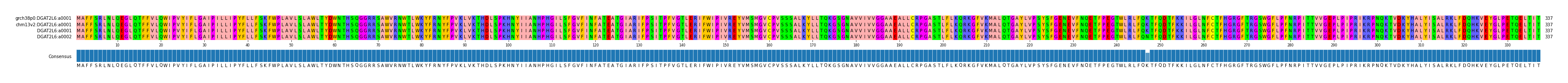 Multiple Alignments (by translate haplotype frequency)