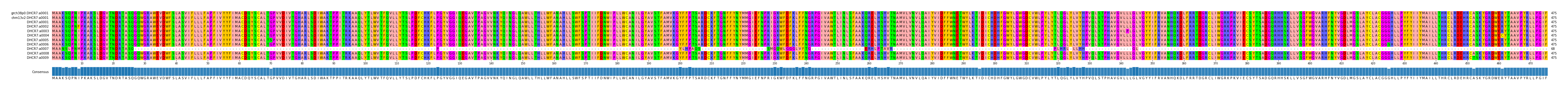 Multiple Alignments (by translate haplotype frequency)