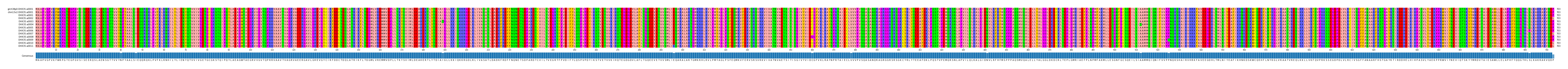 Multiple Alignments (by translate haplotype frequency)