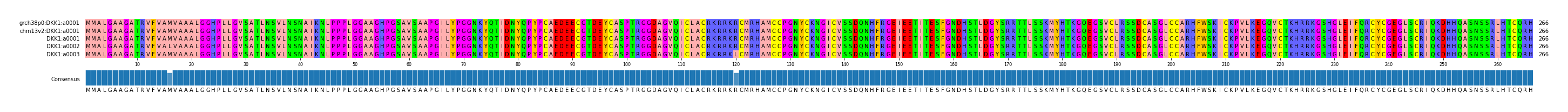 Multiple Alignments (by translate haplotype frequency)