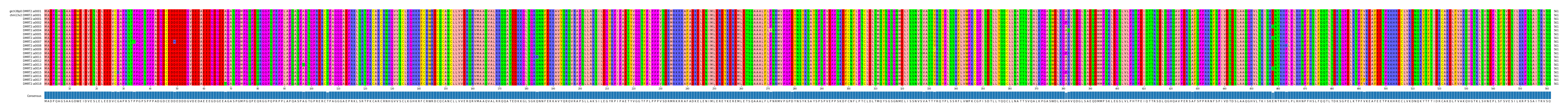 Multiple Alignments (by translate haplotype frequency)