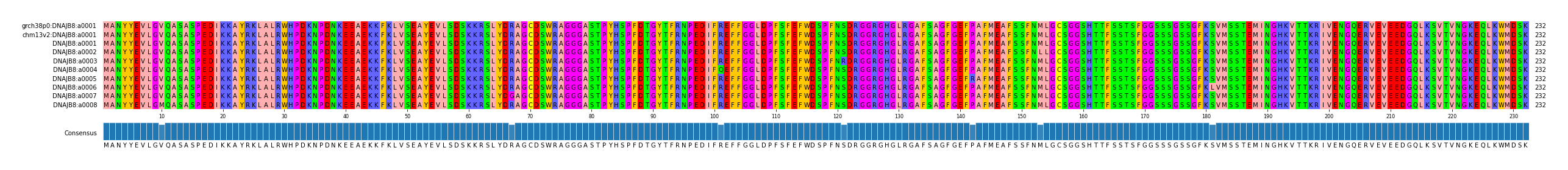 Multiple Alignments (by translate haplotype frequency)