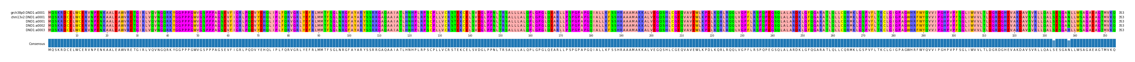 Multiple Alignments (by translate haplotype frequency)