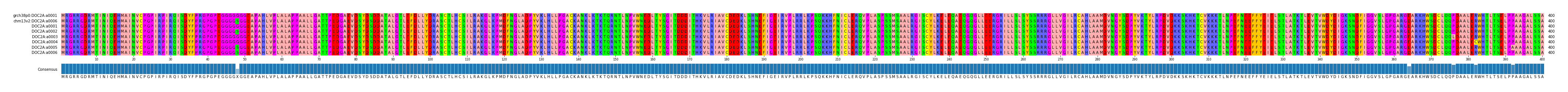 Multiple Alignments (by translate haplotype frequency)