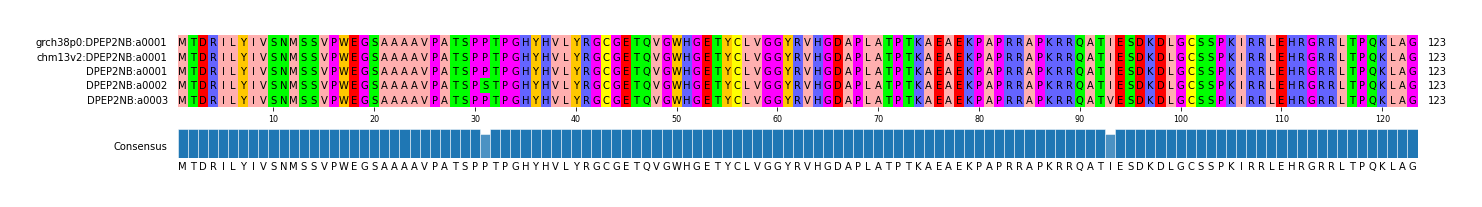 Multiple Alignments (by translate haplotype frequency)