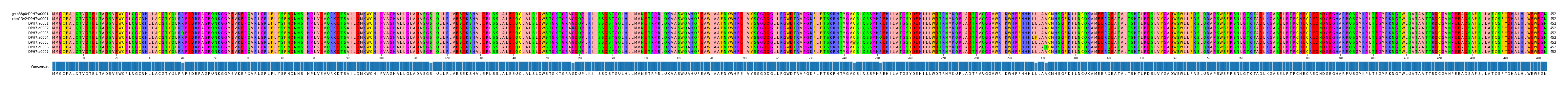 Multiple Alignments (by translate haplotype frequency)