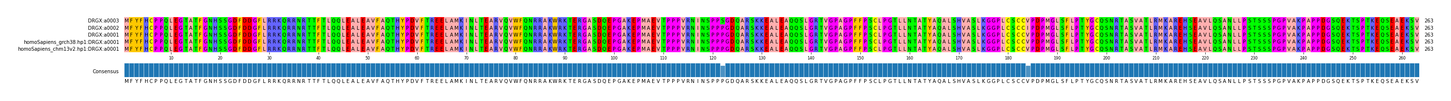 Multiple Alignments (by translate haplotype similarity)