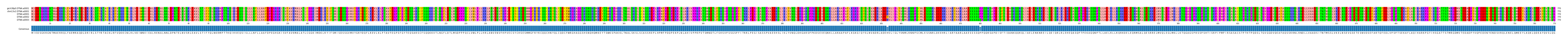 Multiple Alignments (by translate haplotype frequency)