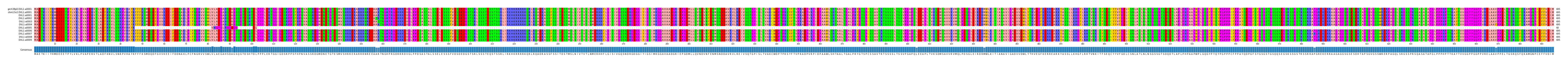 Multiple Alignments (by translate haplotype frequency)