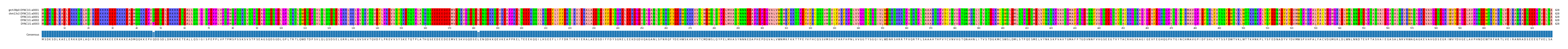 Multiple Alignments (by translate haplotype frequency)