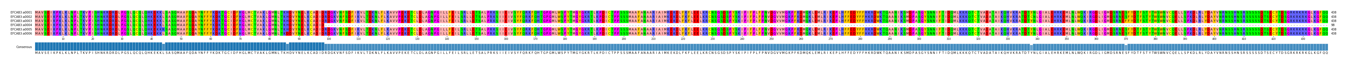 Multiple Alignments (by translate haplotype frequency)