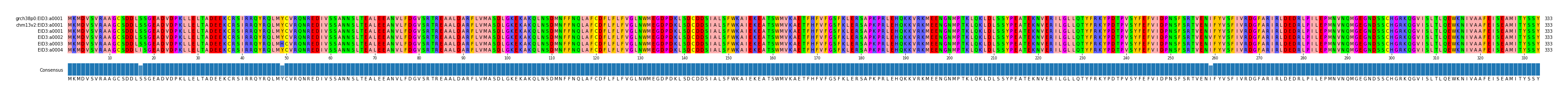 Multiple Alignments (by translate haplotype frequency)