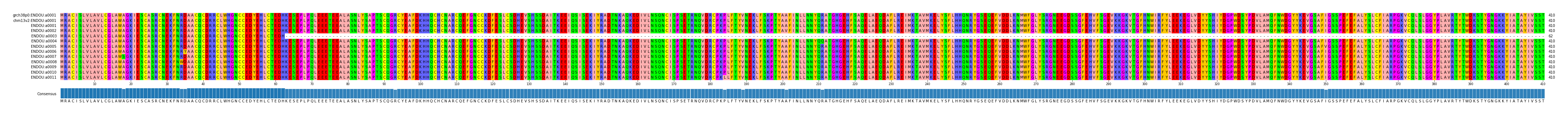 Multiple Alignments (by translate haplotype frequency)