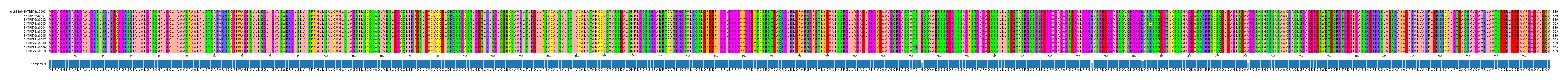 Multiple Alignments (by translate haplotype frequency)