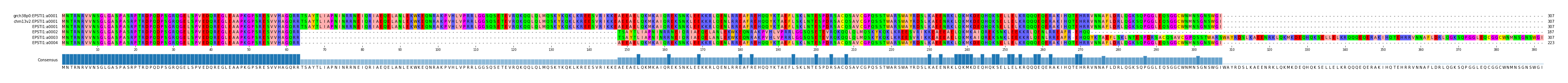 Multiple Alignments (by translate haplotype frequency)