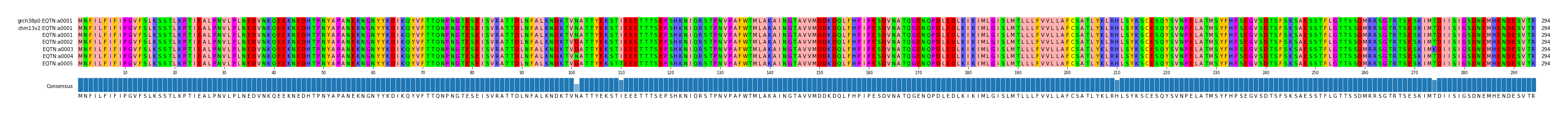 Multiple Alignments (by translate haplotype frequency)