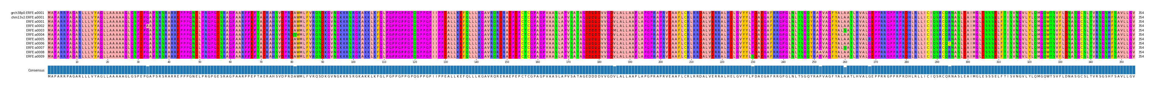 Multiple Alignments (by translate haplotype frequency)