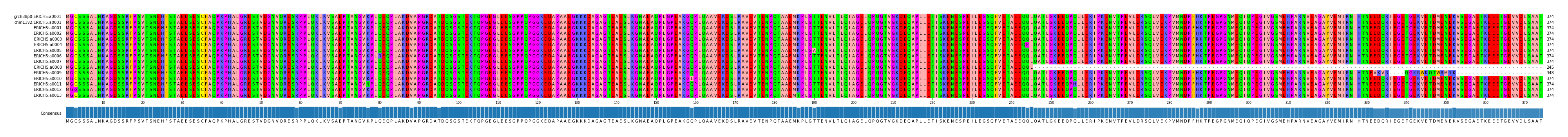 Multiple Alignments (by translate haplotype frequency)
