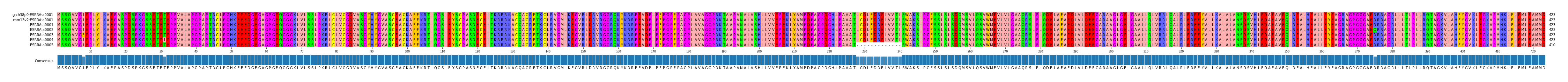 Multiple Alignments (by translate haplotype frequency)