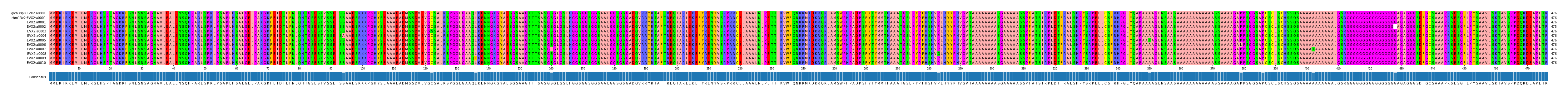 Multiple Alignments (by translate haplotype frequency)