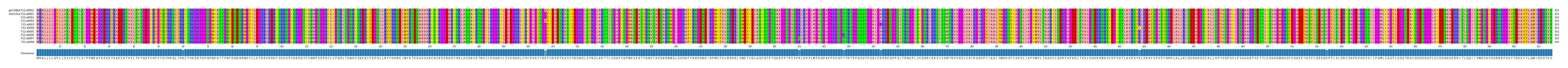 Multiple Alignments (by translate haplotype frequency)