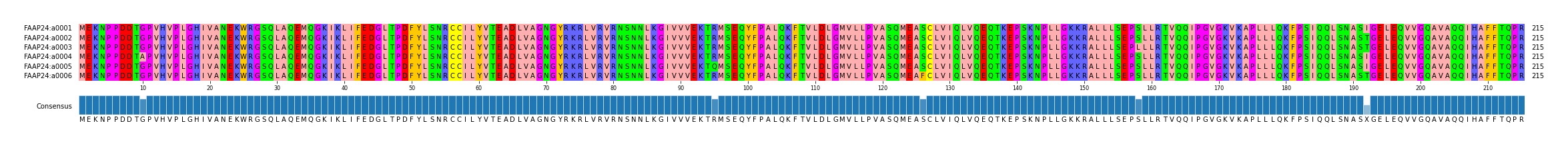 Multiple Alignments (by translate haplotype frequency)