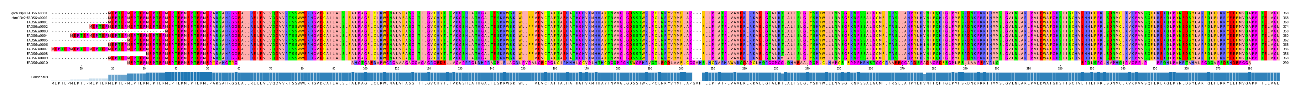Multiple Alignments (by translate haplotype frequency)