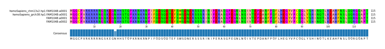 Multiple Alignments (by translate haplotype similarity)