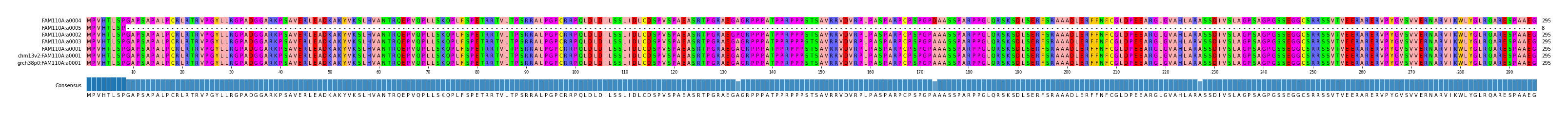 Multiple Alignments (by translate haplotype similarity)