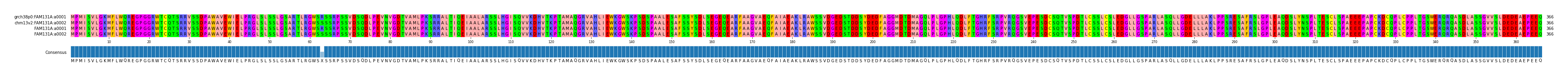 Multiple Alignments (by translate haplotype frequency)