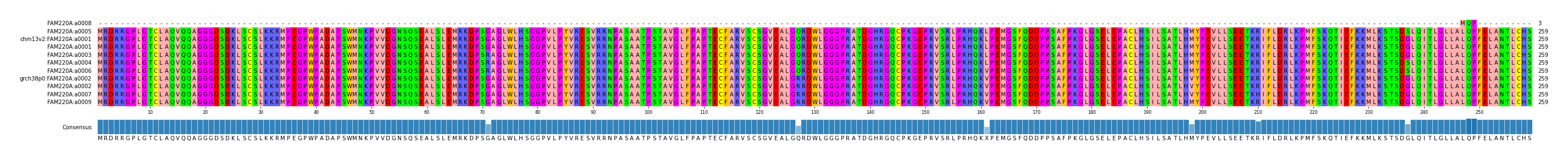 Multiple Alignments (by translate haplotype similarity)