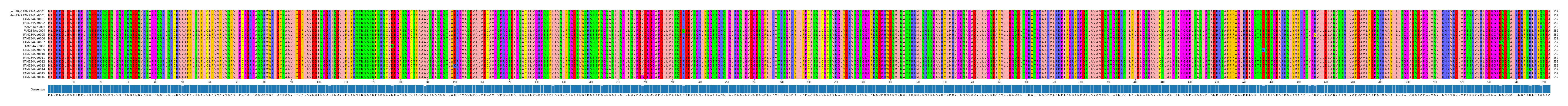 Multiple Alignments (by translate haplotype frequency)