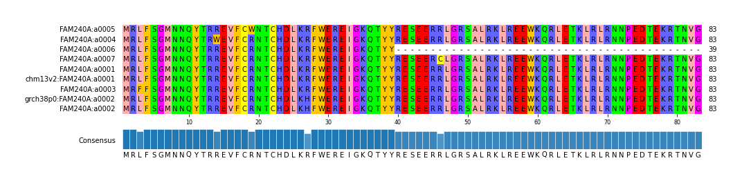 Multiple Alignments (by translate haplotype similarity)
